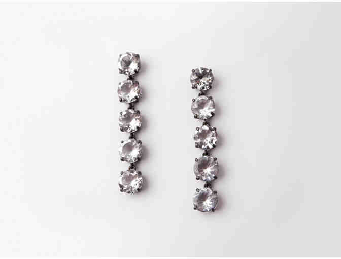 Dark Crystal Drop Earrings from Sara Golden Jewelry