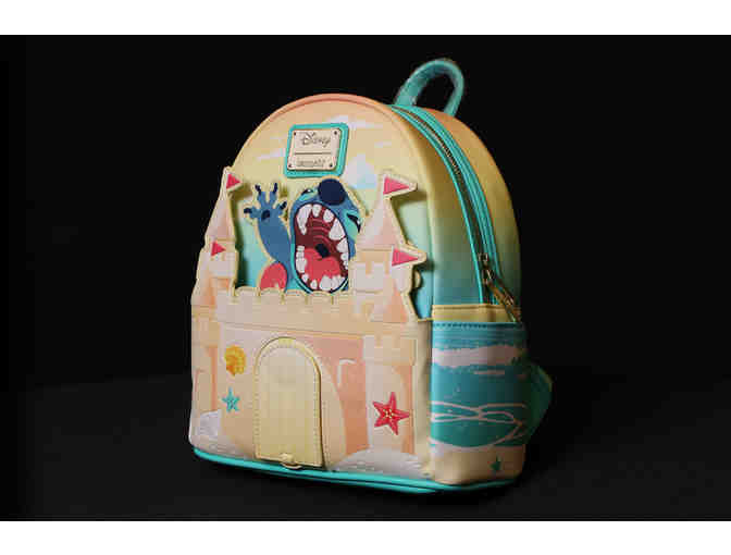Disney Stitch Loungefly Mini Backpack and Wallet - Photo 3