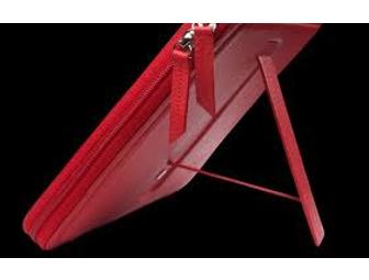 Zipbook for Apple iPad in Red Classic Leather