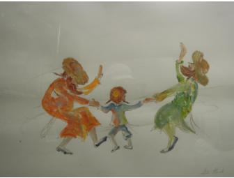 Framed Original Lila Hirsch Brody Drawing