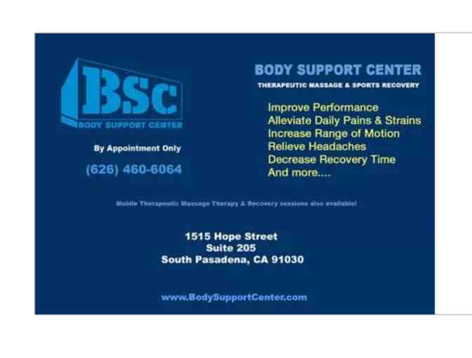 Body Support Center - 1 hour therapeutic massage