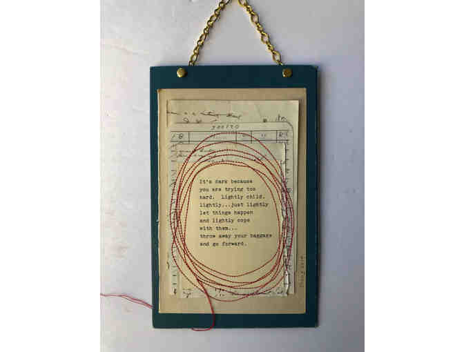 Commission a Stitched Quote Artwork! by Molly Meng