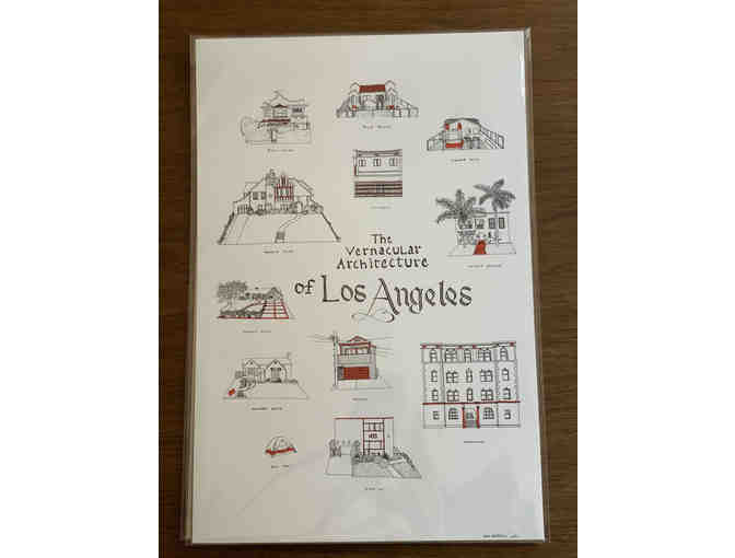 Los Angeles Vernacular Architecture Poster