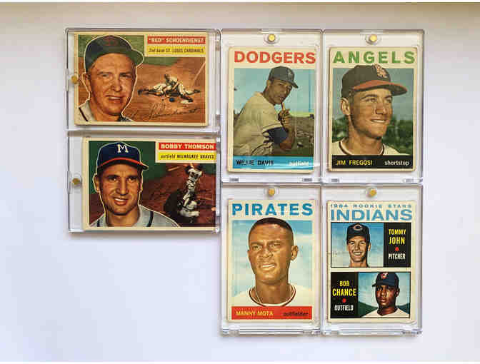 Set of 6 Vintage Baseball Cards
