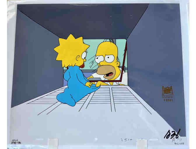 Original Hand Painted Simpsons Production Cel