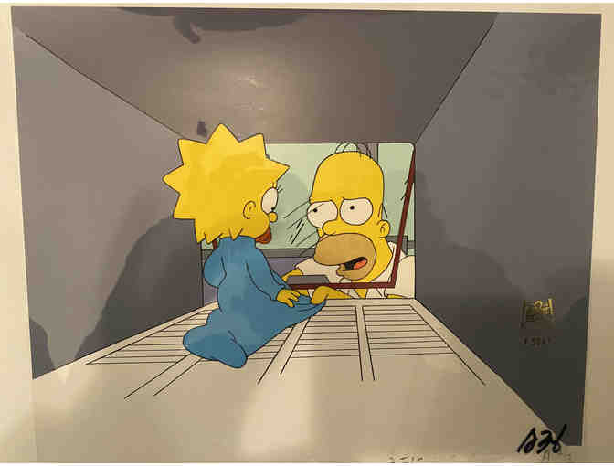 Original Hand Painted Simpsons Production Cel