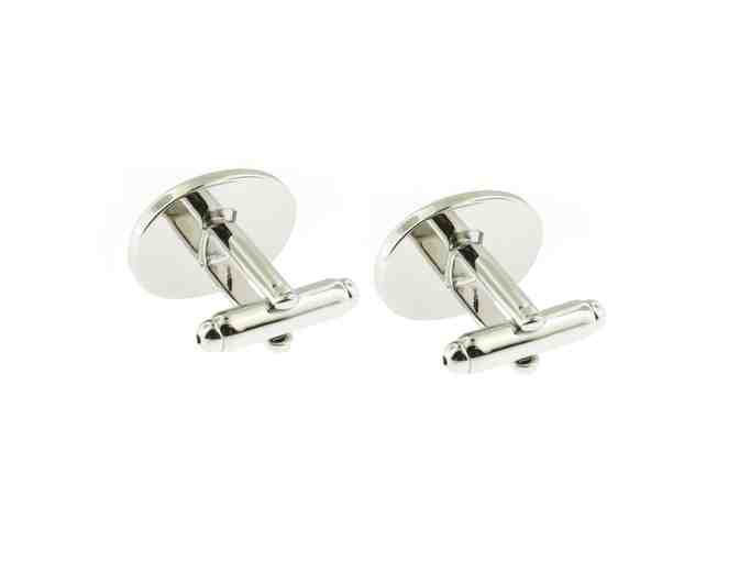 Plated Oval Cuff-links