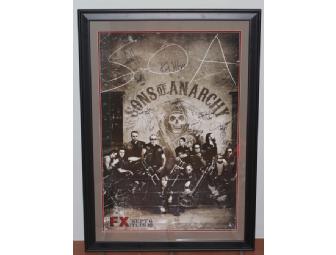 Large 24 x 36 Framed and Signed Sons of Anarchy Season 4 Poster