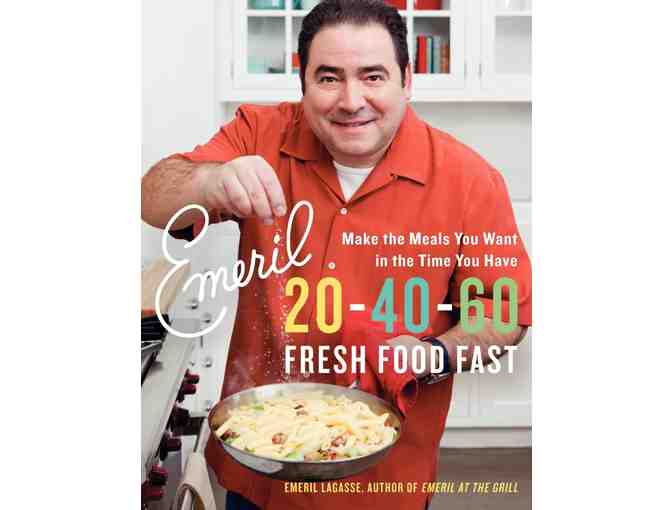 Bam! Emeril Lagasse Gift Basket With Five Autographed Cookbooks