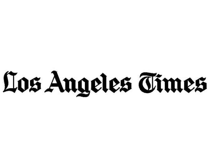LA Times Supports the Arts! Patt Morrison Autographed Signed Hat & Gift Basket