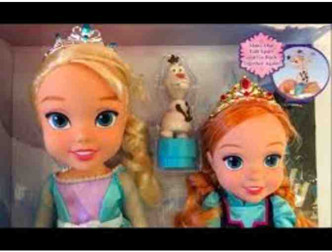 EXCLUSIVE - Signed Disney FROZEN Deluxe Toddler Elsa & Anna Doll Set