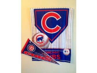 Autographed Fergie Jenkins Pennant and Cubs Banner