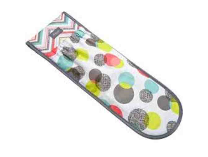 Cosmetic Bag Set & Flat Iron Case in Party Punch Print