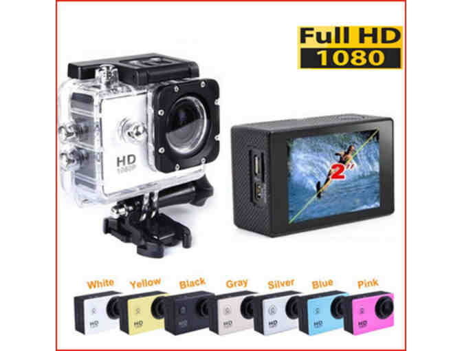 Sports Full HD DV Water Resistant 30M 1080P Camera (WHITE)