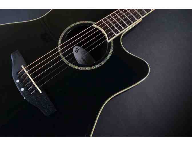 Ovation Celebrity Super Shallow Acoustic/Electric Guitar - Black