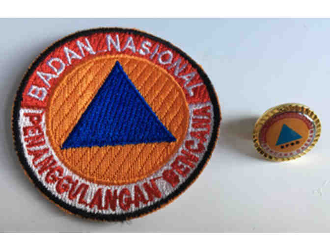 Indonesian Emergency Management Lapel Pin and Patch