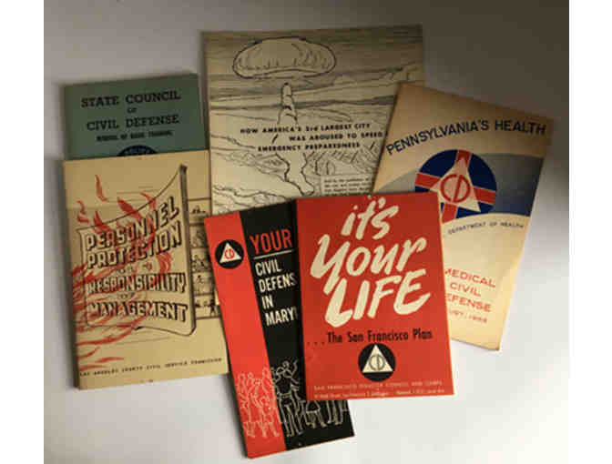 Collection of 6 Civil Defense Era Booklets from State and Local Governments