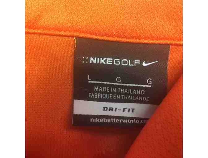 Orange NikeGolf Polo with IAEM Logo - Men's Large - Photo 2