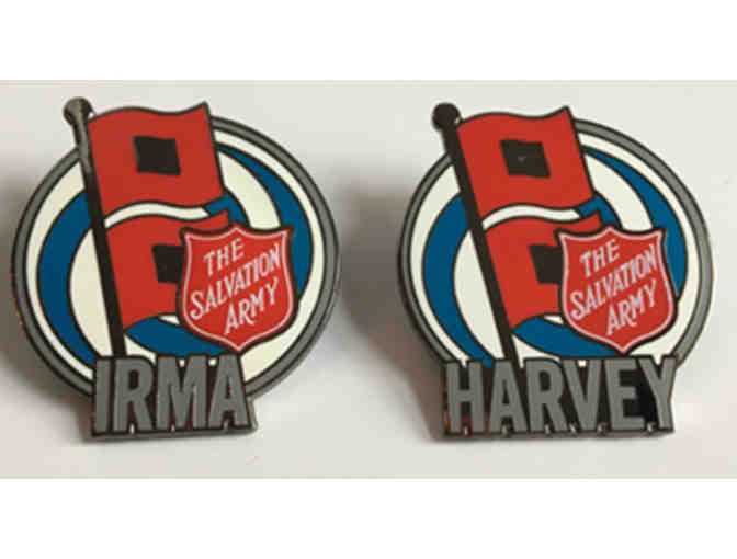 Salvation Army Event Pins - Hurricanes Harvey & Irma