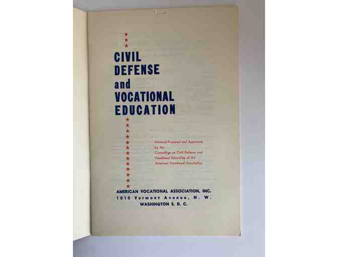 Civil Defense and Vocational Education Booklet by American Vocational Association