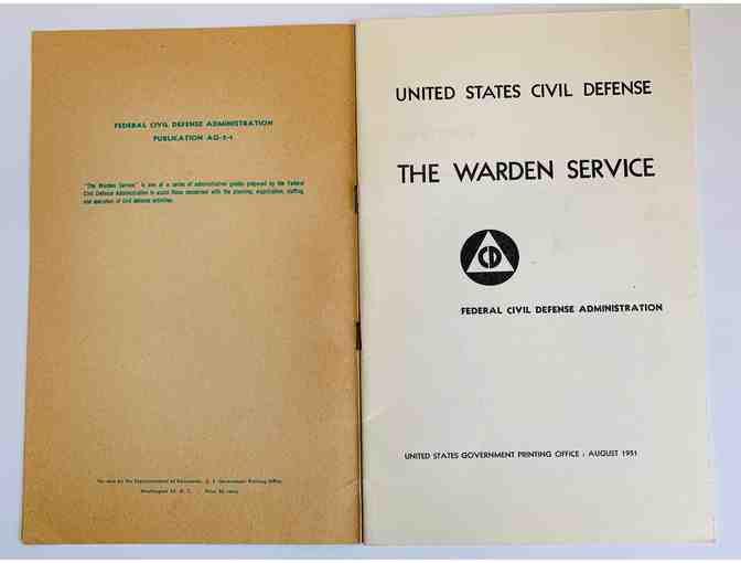 U.S. Civil Defense Booklet: The Warden Service, August 1951