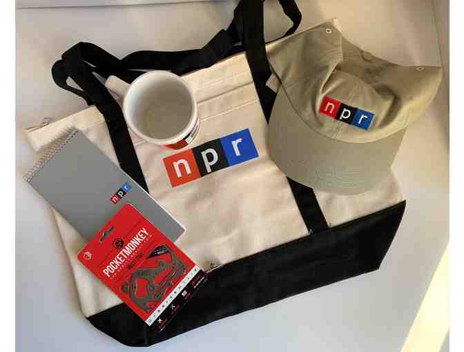 NPR Tote with Gift Items