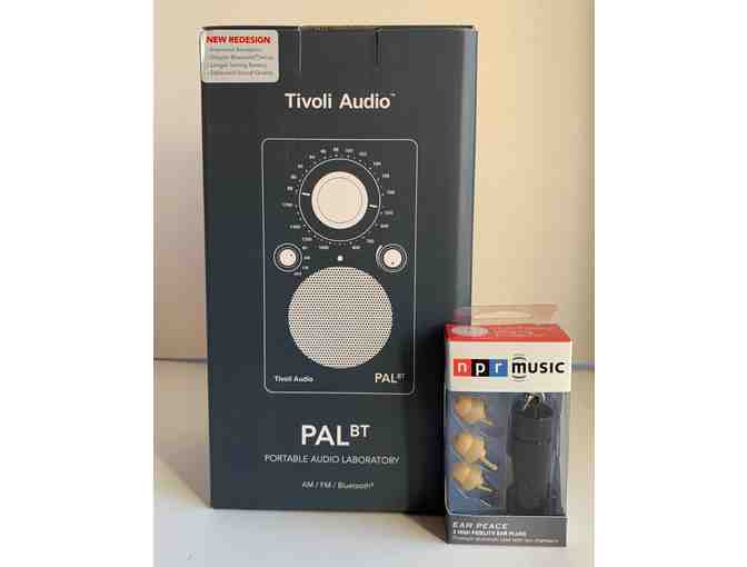 Tivoli PAL BT- Bluetooth Portable Radio and Earpeace High Fidelity Ear Plugs