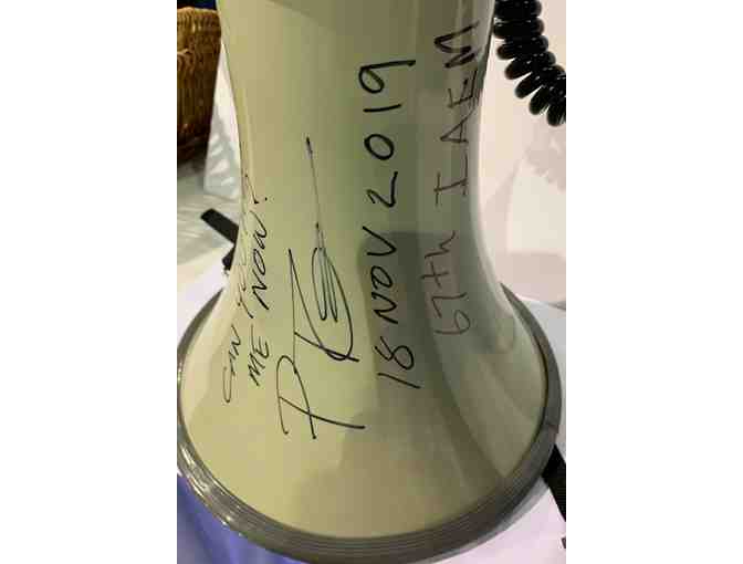 Bullhorn - Used and Autographed by the FEMA Administrator During the 2019 IAEM Conference