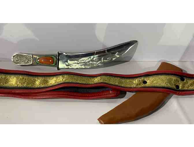 Jambia - Traditional Ceremonial Dagger and holder/belt from Saudi Arabia