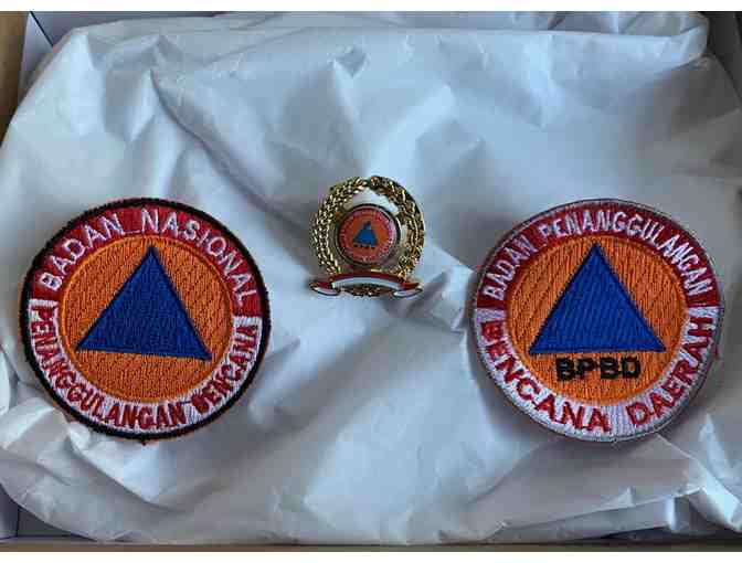 Indonesian Emergency Management Patches and Pin