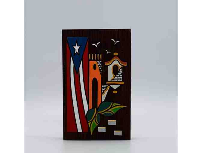 Set of Three - Leda Diaz Folk Art Wooden Plaques from Puerto Rico