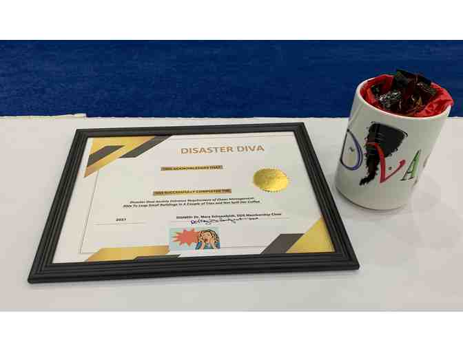 Disaster Diva Certification and Mug