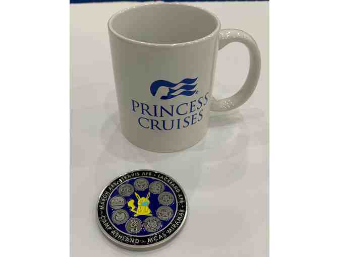 COVID-19 Quarantine Challenge Coin and Princess Cruise Lines Mug