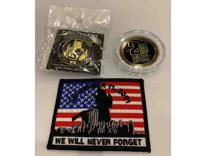 911 Memorial Patch, Pin and Coin Set