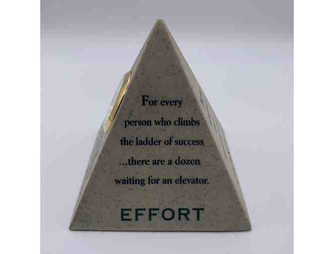 Pyramid of Change Clock/Paperweight