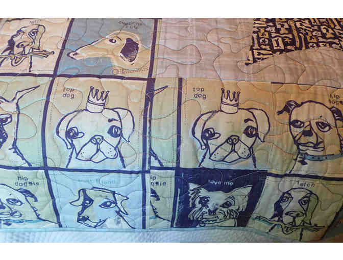 Dogs-and-Their-Bones Quilt by Mary Migra
