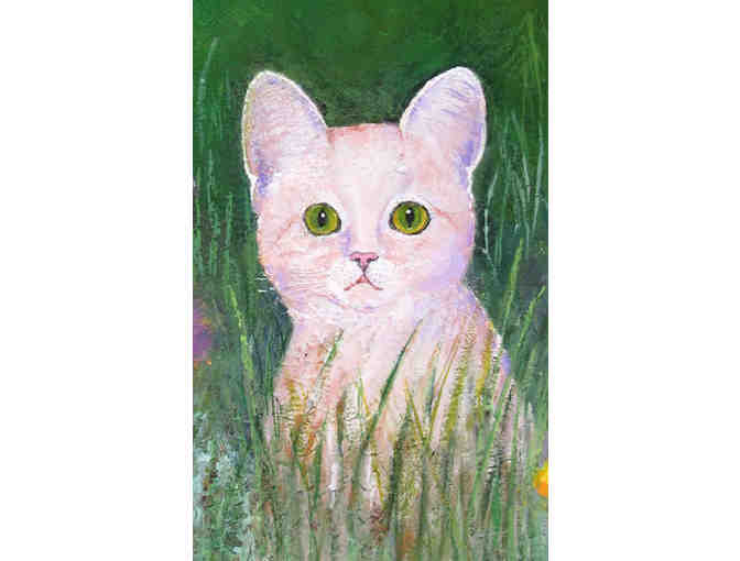 Kitten in Tall Grass by Marilyn Penrod