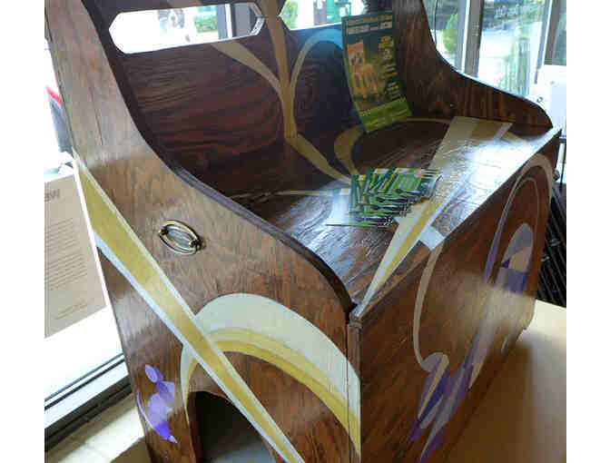 Cat/Mouse Bench with Secret Compartment by Ariana Stokes