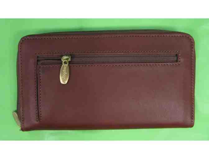 Longaberger zip clutch wallet - Country Estates Collection