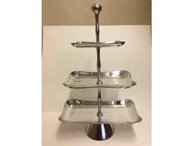 Silver tone tray, Orange Tree Imports gift certificate & Martha Stewart book