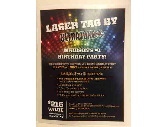 Birthday Party at Ultrazone Laser Tag in Madison