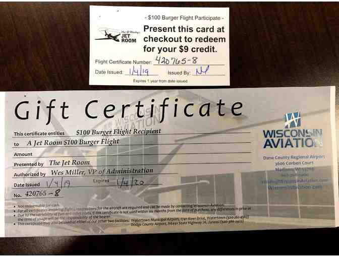 30 minute scenic flight for two over Madison, plus dinner