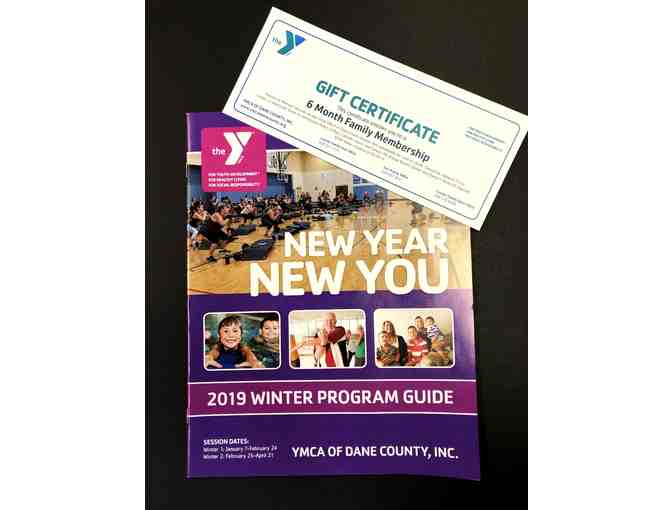 Six month family membership to YMCA