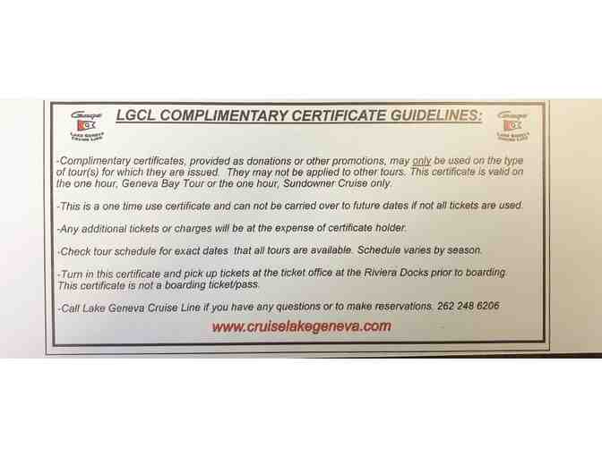 Lake Geneva Cruise for two