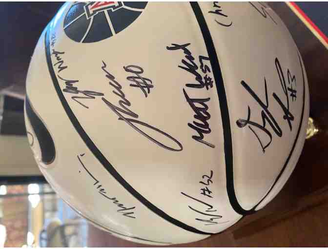 ARIZONA WILDCATS signed basketball by HEAD COACH SEAN MILLER and 2019-2020 team