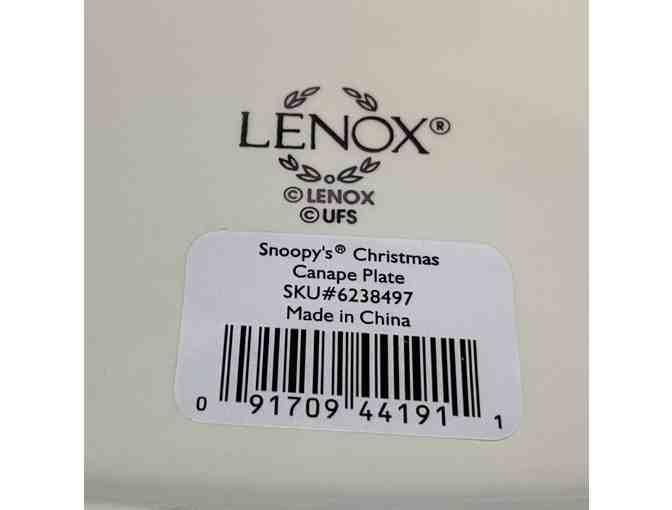 Lenox UFS Snoopy's Christmas Canape Plate