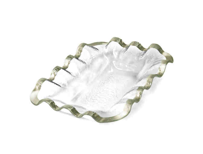 ANNIEGLASS RUFFLE BREAD BASKET