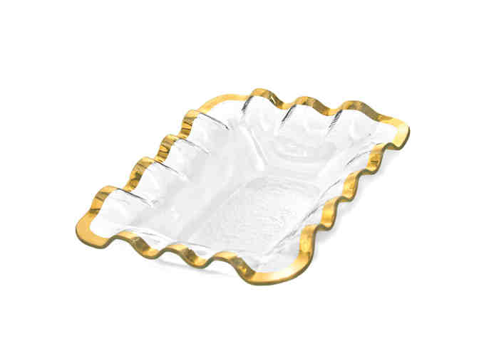 ANNIEGLASS RUFFLE BREAD BASKET