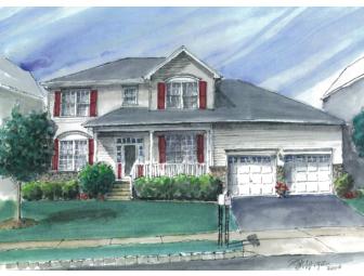 Hand Painted Watercolor of Your Home