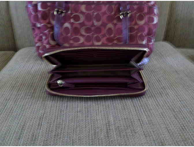 Coach Fabric Handbag with Wallet